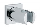 Grohe Rainshower Wall Mount Hand Shower Holder In Starlight Chrome with measurements 1000 X 1000