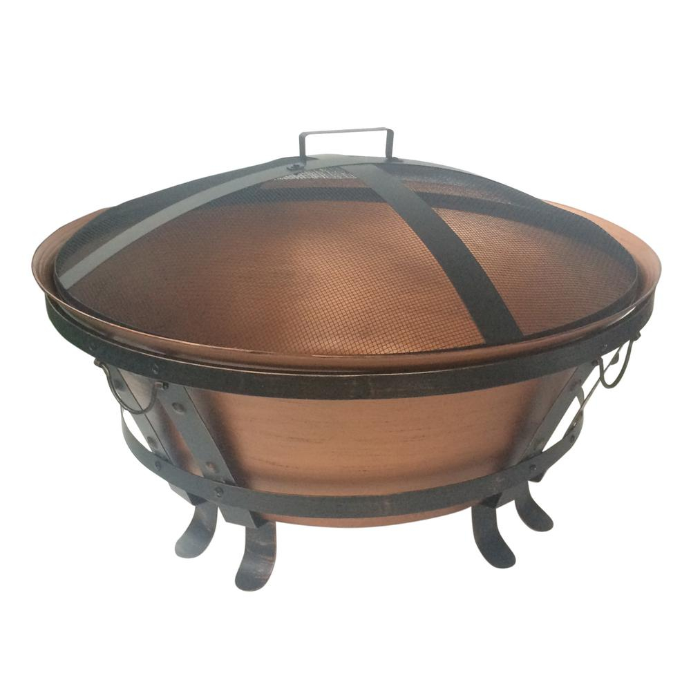 Hampton Bay 34 In Whitlock Cast Cauldron Fire Pit Ft 116 The Home in sizing 1000 X 1000