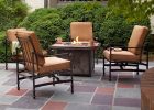 Hampton Bay Niles Park 5 Piece Gas Fire Pit Patio Seating Set With with measurements 1000 X 1000