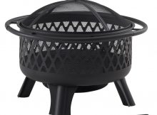 Hampton Bay Piedmont 30 In Steel Fire Pit In Black With Poker for dimensions 1000 X 1000