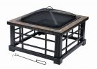 Hampton Bay Woodspire 30 In Square Slate Steel Fire Pit Ftb 51374 within measurements 1000 X 1000