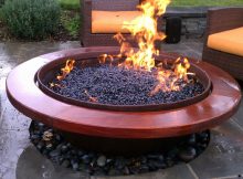 Handmade Outdoor Gas Fire Pit Sawduststeel Custommade for sizing 1920 X 1148