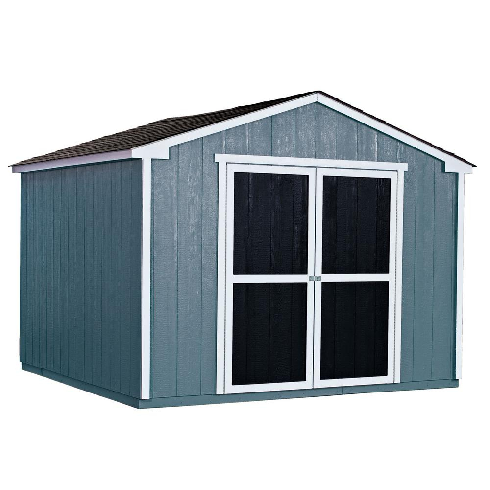 Handy Home Products Princeton 10 Ft X 10 Ft Wood Storage Shed for sizing 1000 X 1000