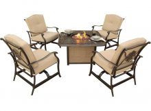 Hanover Traditions 5 Piece Patio Fire Pit Seating Set With Cast Top intended for size 1000 X 1000
