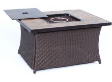Hanover Wicker Propane Fire Pit Table Wayfair intended for dimensions 1500 X 1500