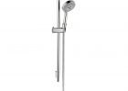 Hansgrohe Unica S 3 Spray Wall Bar Set In Brushed Nickel 04266820 within size 1000 X 1000