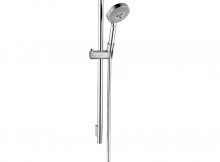 Hansgrohe Unica S 3 Spray Wall Bar Set In Brushed Nickel 04266820 within size 1000 X 1000