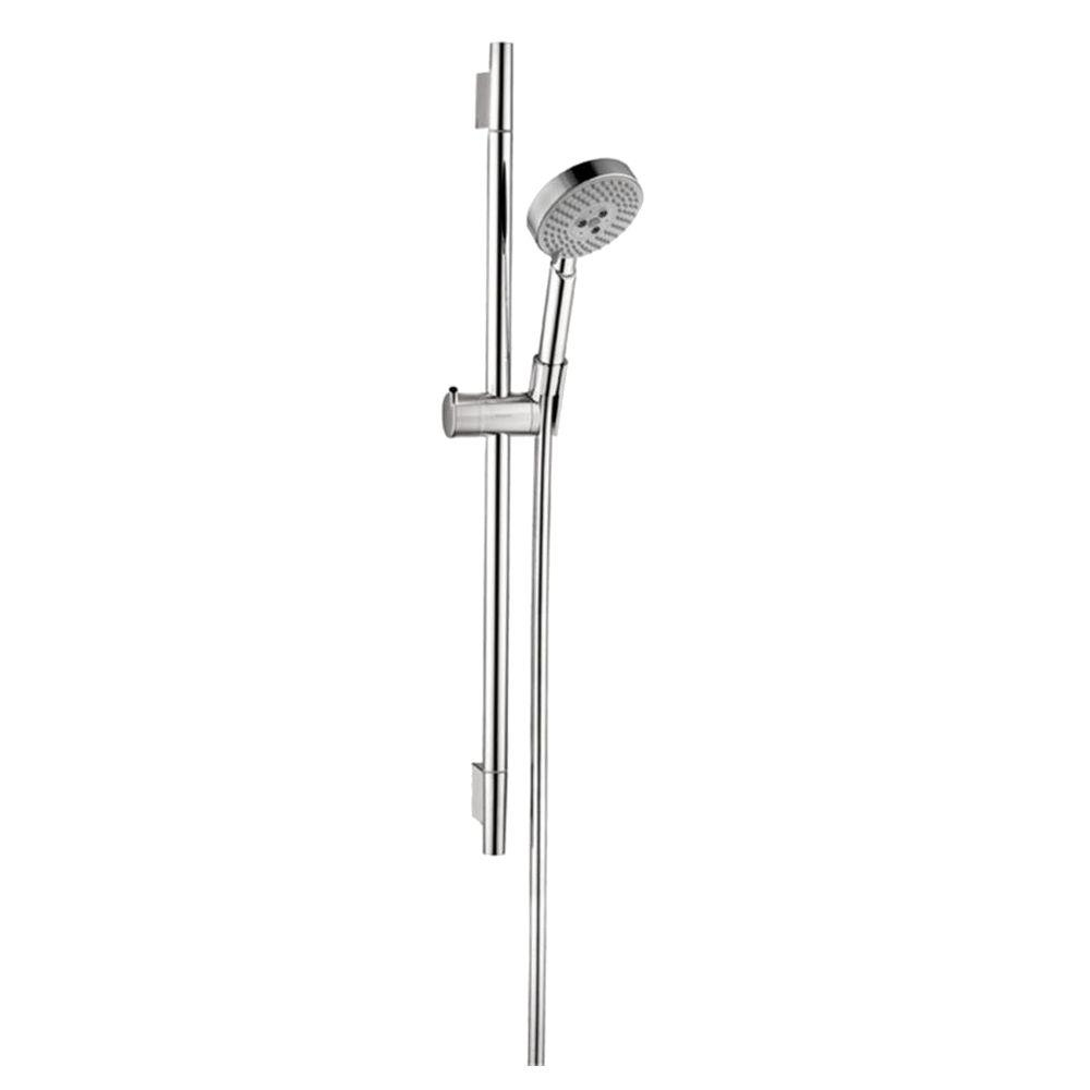 Hansgrohe Unica S 3 Spray Wall Bar Set In Brushed Nickel 04266820 within size 1000 X 1000