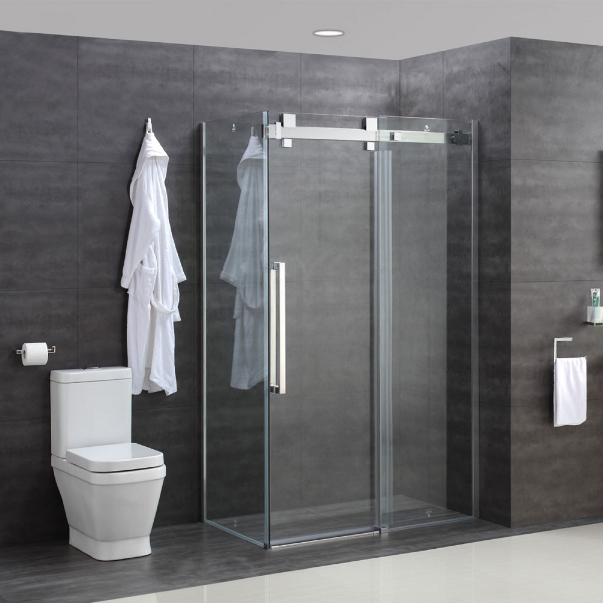 Harbour 10mm Toughened Glass Solid Sliding Shower Door And Optional with measurements 1200 X 1200
