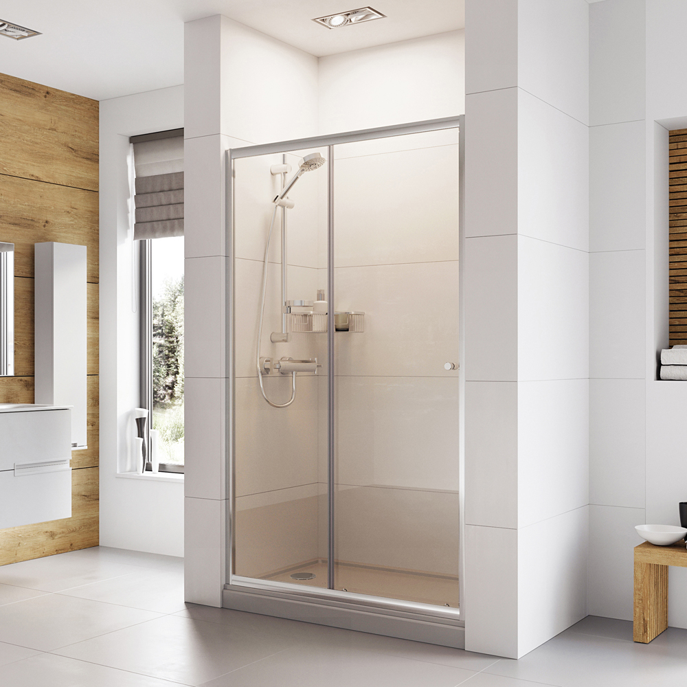 Haven Sliding Door Shower Enclosure Roman Showers intended for sizing 1000 X 1000