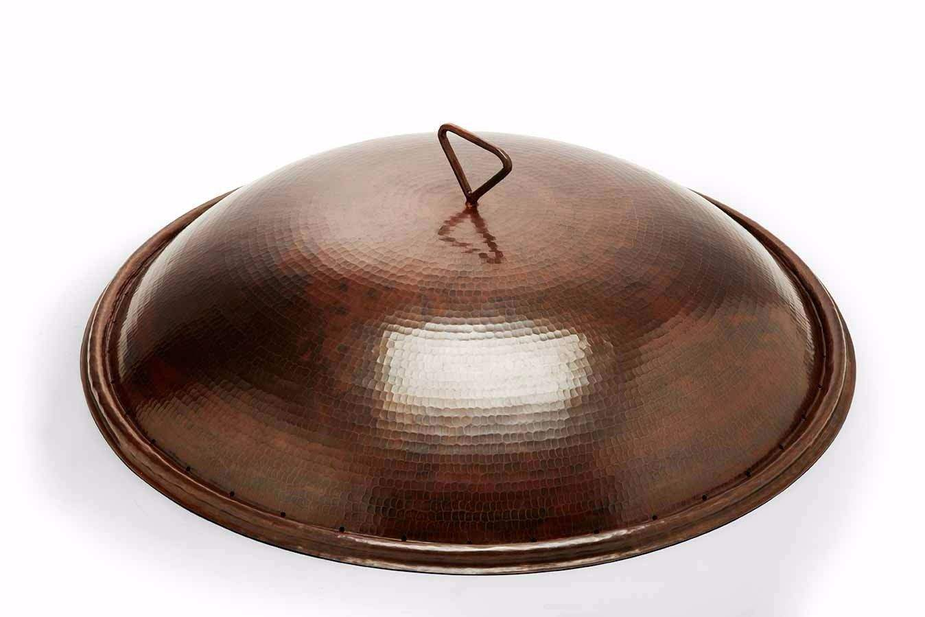 Hearth Products Controls Hand Hammered Copper Fire Bowl Cover For 31 throughout measurements 1348 X 899