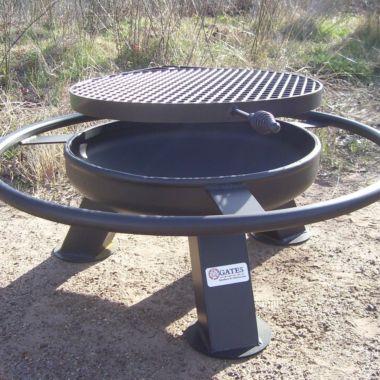 Heavy Duty Fire Pit From Txgates Our Next Big Patio Purchase Maybe inside proportions 1292 X 1292