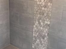 Hex Hexagon Tile Vertical Listello In Seated Shower Bathroom In for sizing 1242 X 2208