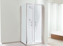 High Quality Chrome 1900mm 6mm Tsg Double Pivot Shower Door Coram within dimensions 1000 X 966