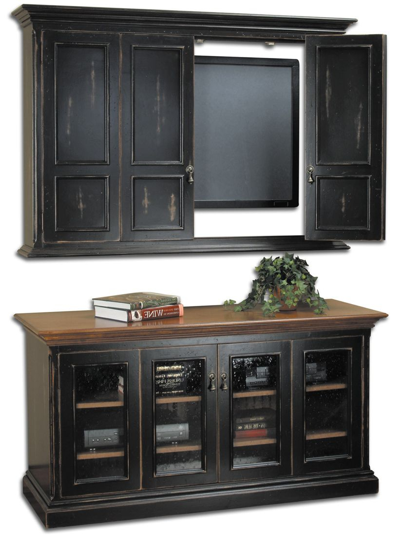 Hillsboro Flat Screen Tv Wall Cabinet Console For The Home in dimensions 825 X 1100