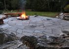 Indian Run Landscaping Natural Flagstone Patio With Fire Pit with size 1200 X 800