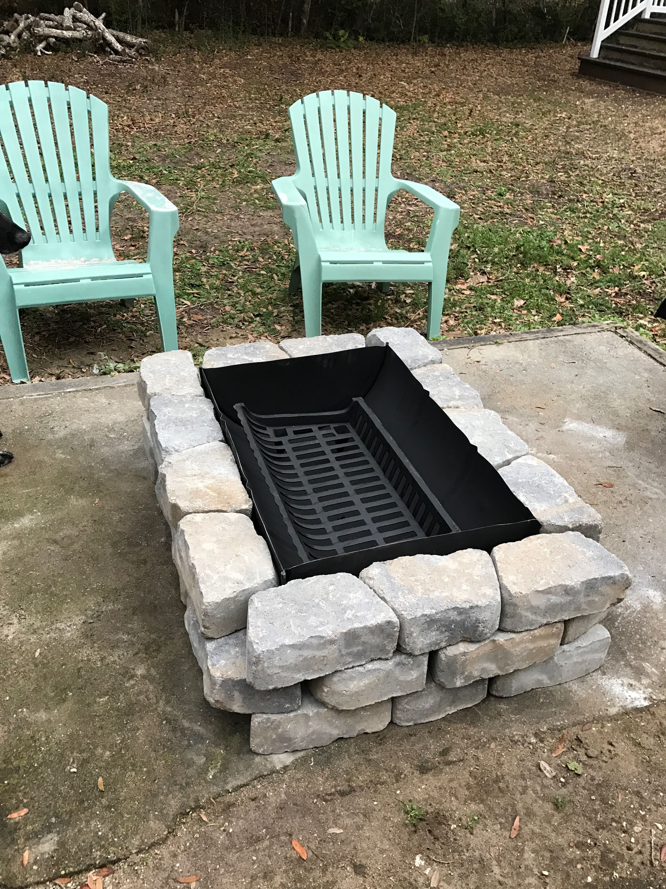 Inexpensive Fire Pit Made From A 55 Gallon Drum A Grate From throughout proportions 2250 X 3000