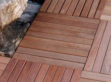 Infinita Corporation Le Click 16 X 16 Teak Deck Tile In Natural inside sizing 1380 X 1380