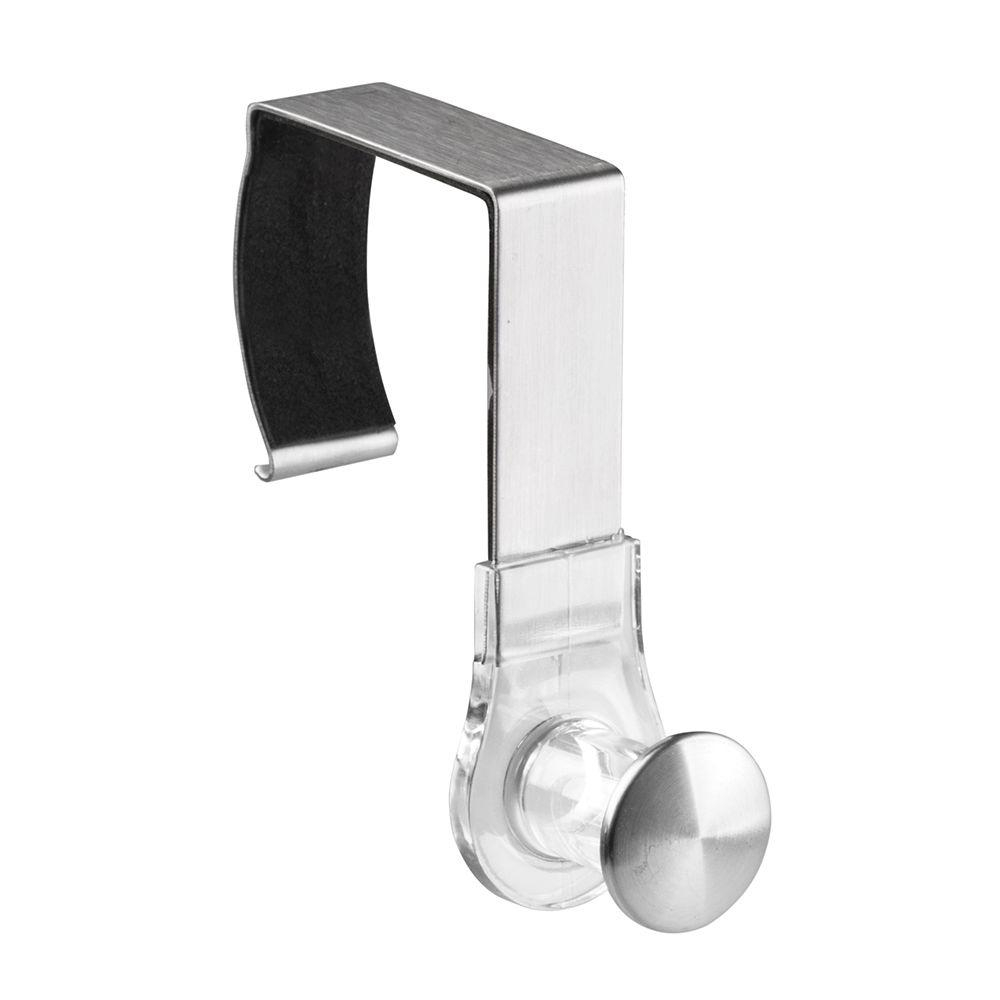 Interdesign Forma Over Shower Door Caddy Hook In Clearbrushed with regard to dimensions 1000 X 1000