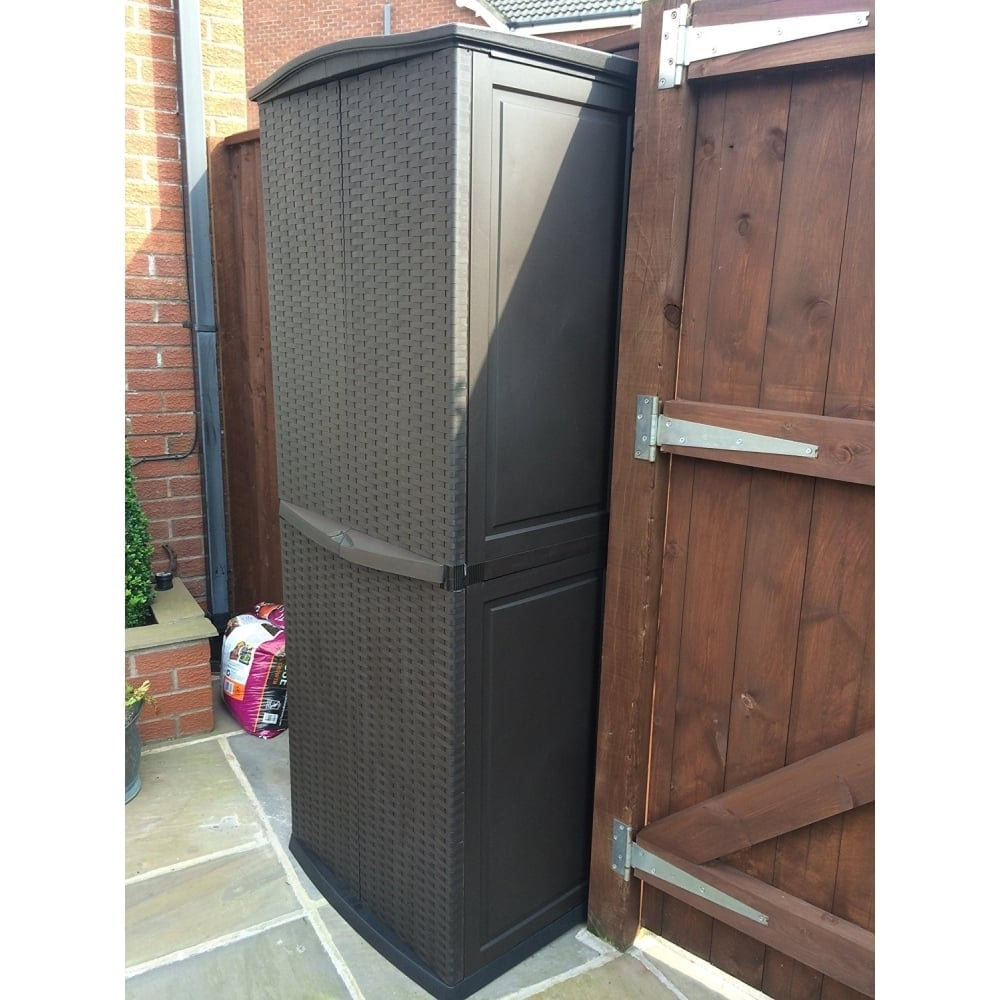 Keter Midi Rattan Shed Cabinet Waterproof Garden Storage From with regard to dimensions 1000 X 1000