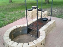 Keyhole Fire Pit With Adjustable Grille Bbq Grills Smokers regarding sizing 780 X 1040