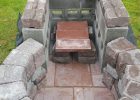 Keyhole Fire Pit With Grilling Area 4 Foot Circle Outside Diameter within dimensions 747 X 1328