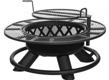 King Ranch Firepit With Grilling Grate Coastal intended for measurements 820 X 1024