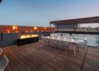 Komodo Linear Fire Pit In Black Urban Rooftop Paloform with measurements 1500 X 896