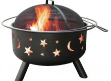 Landmann 24 In Big Sky Stars And Moons Fire Pit In Black With throughout dimensions 1000 X 1000