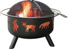 Landmann 24 In Big Sky Wildlife Fire Pit In Black With Cooking inside size 1000 X 1000