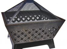 Landmann Barrone Lattice 26 In Fire Pit In Antique Bronze With with regard to proportions 1000 X 1000