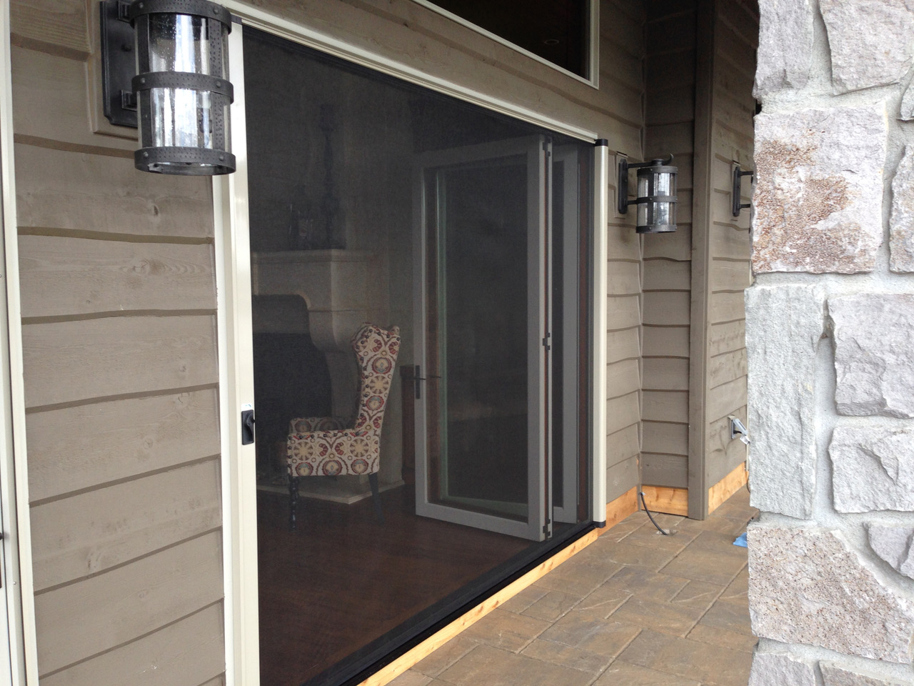 Large Opening Retractable Screen Doors Vistaview Exosystme with measurements 1280 X 960