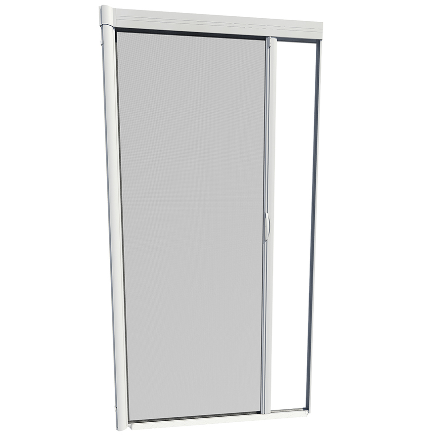 Larson Escape White Aluminum Retractable Screen Door Common 36 In throughout proportions 900 X 900