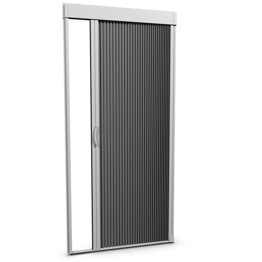 Larson Inspire White Aluminum Retractable Curtain Screen Door pertaining to measurements 900 X 900