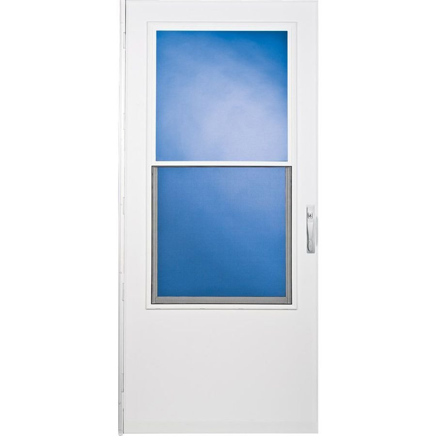 Larson West Point White Mid View Tempered Glass Standard Half Screen throughout size 900 X 900