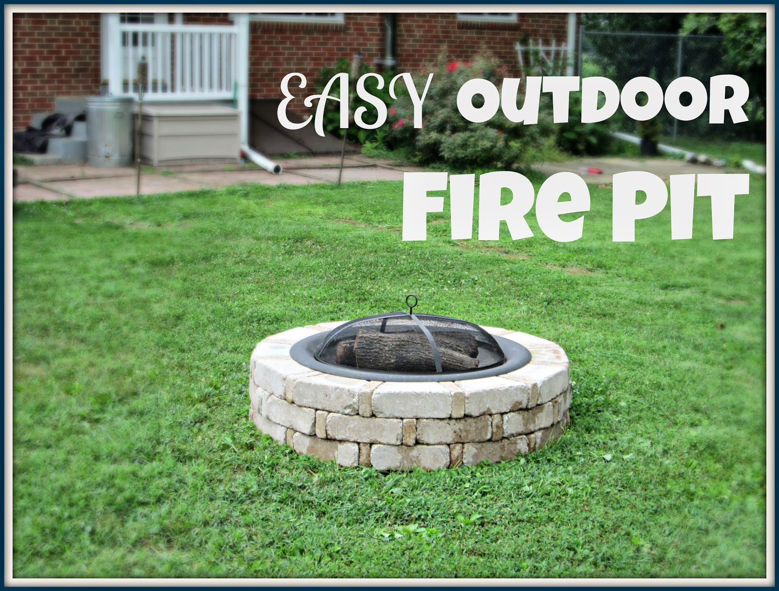 Lauras Plans Easy Outdoor Fire Pit inside dimensions 1600 X 1213