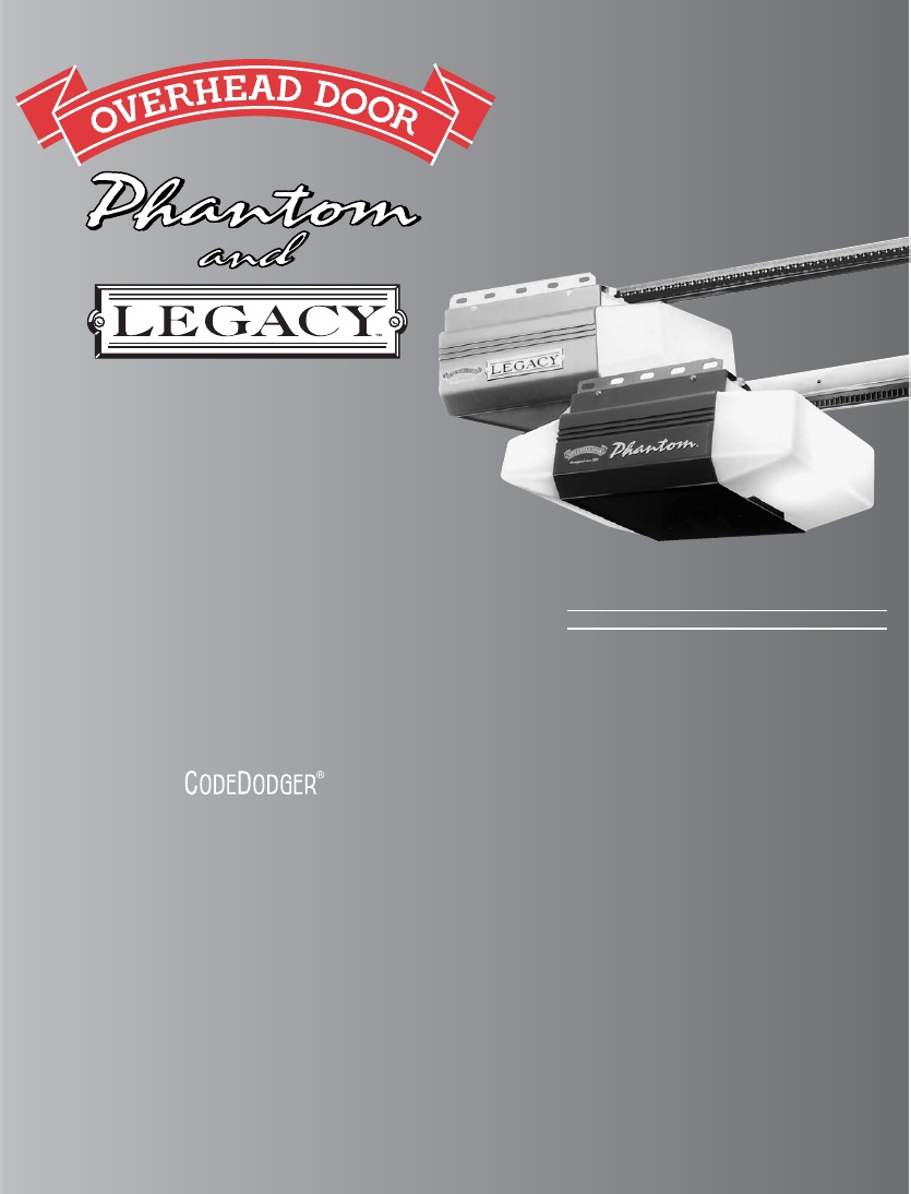 Legacy 696cd B Garage Door Opener Owners Manual for dimensions 835 X 1094