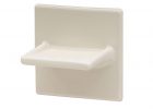 Lenape 4 In X 4 In Wall Mounted Bone Ceramic Soap Dish 1803b The with dimensions 1000 X 1000