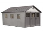 Lifetime 11 Ft X 21 Ft Wide Carriage Door Storage Shed 60237 The within sizing 1000 X 1000
