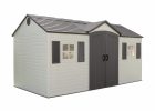 Lifetime Side Entry 14 Ft 8 In W X 7 Ft 9 In D Plastic Storage for dimensions 5000 X 5000