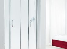 Luxury 1900mm Tri Fold Shower Door With 4mm Glass Coram within dimensions 840 X 942
