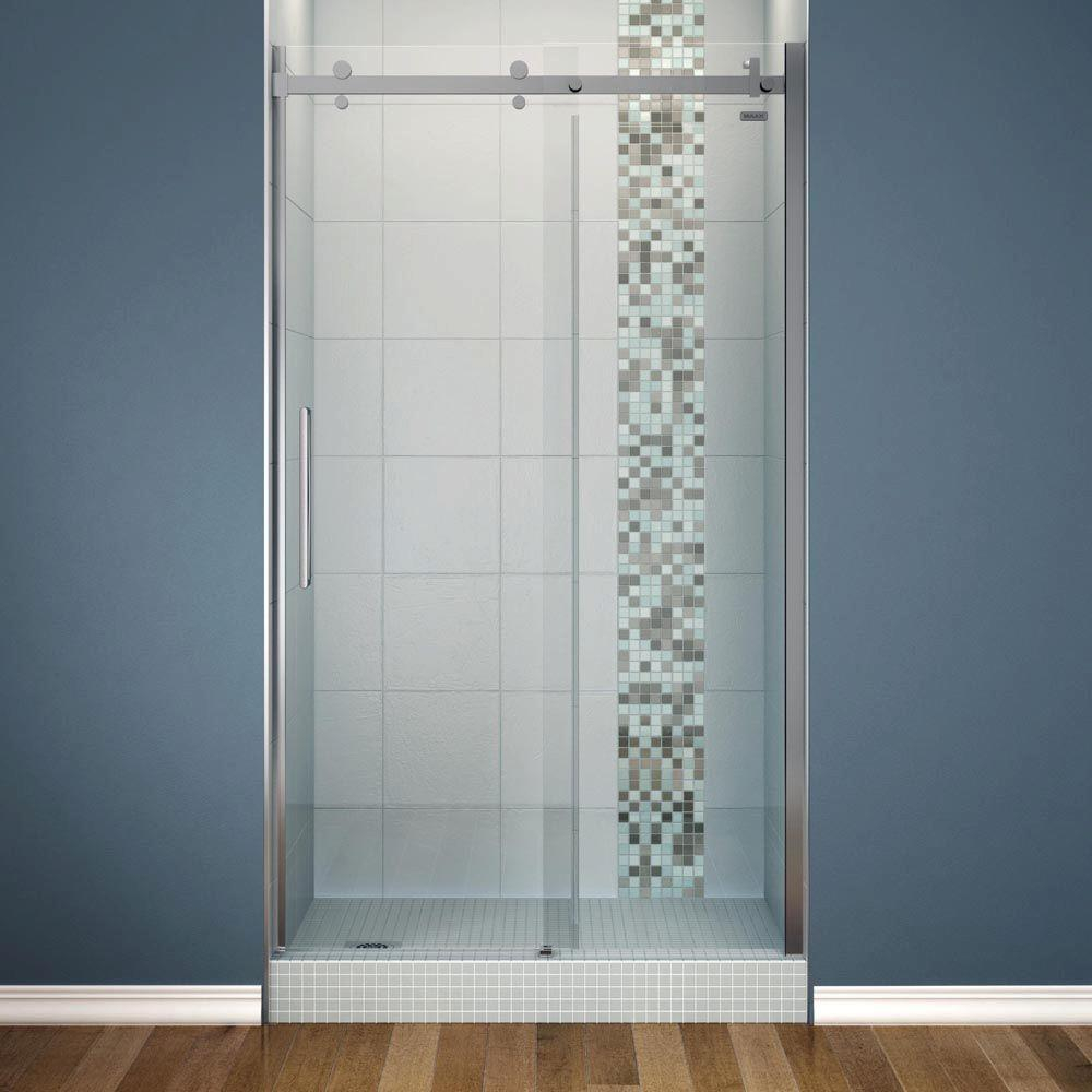Maax Halo 48 In X 78 34 In Semi Framed Sliding Shower Door With with regard to dimensions 1000 X 1000