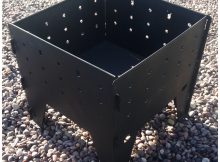 Made O Metal Interlocking Fold Away Brazier Fire Pit Garden Patio regarding measurements 1600 X 1600