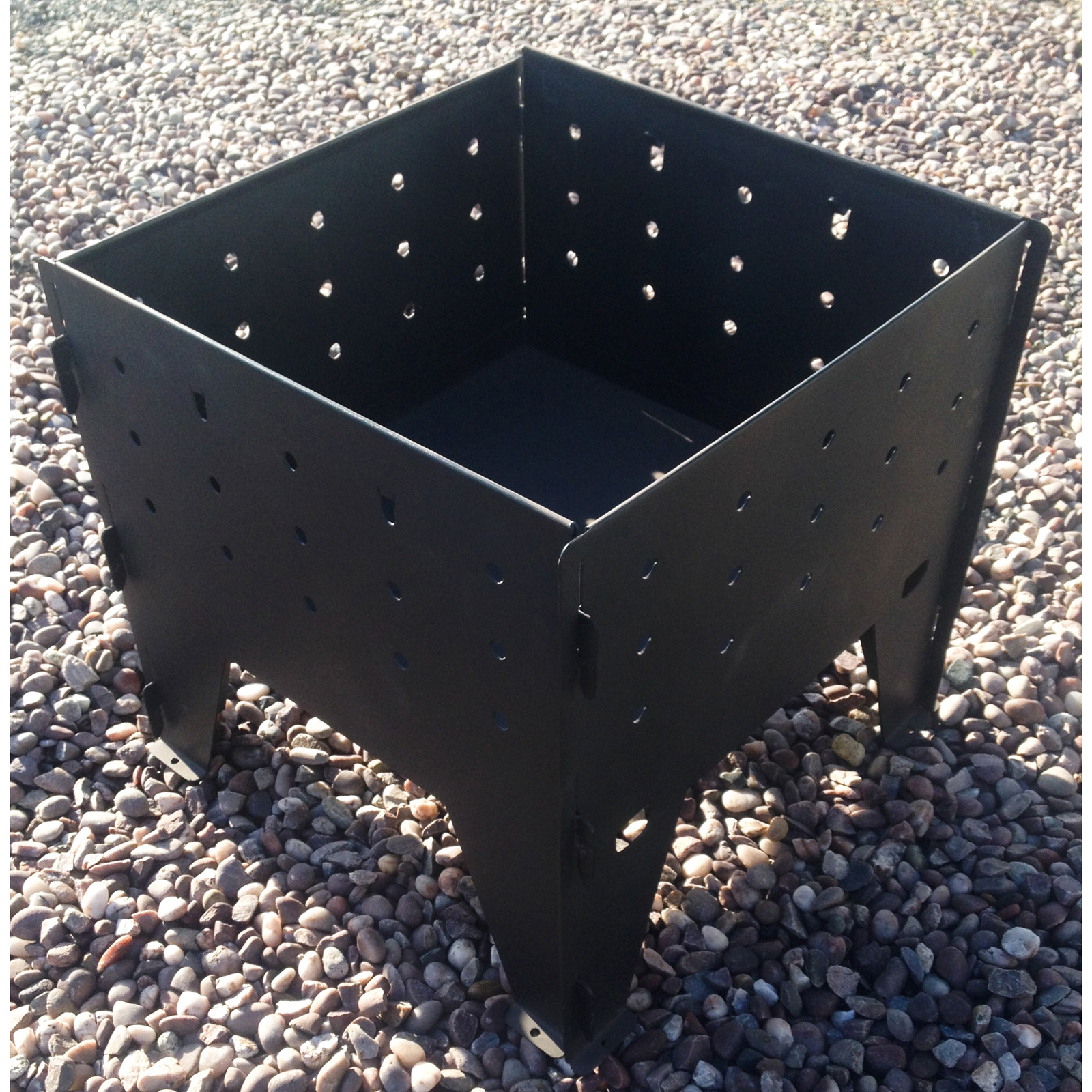 Made O Metal Interlocking Fold Away Brazier Fire Pit Garden Patio regarding measurements 1600 X 1600