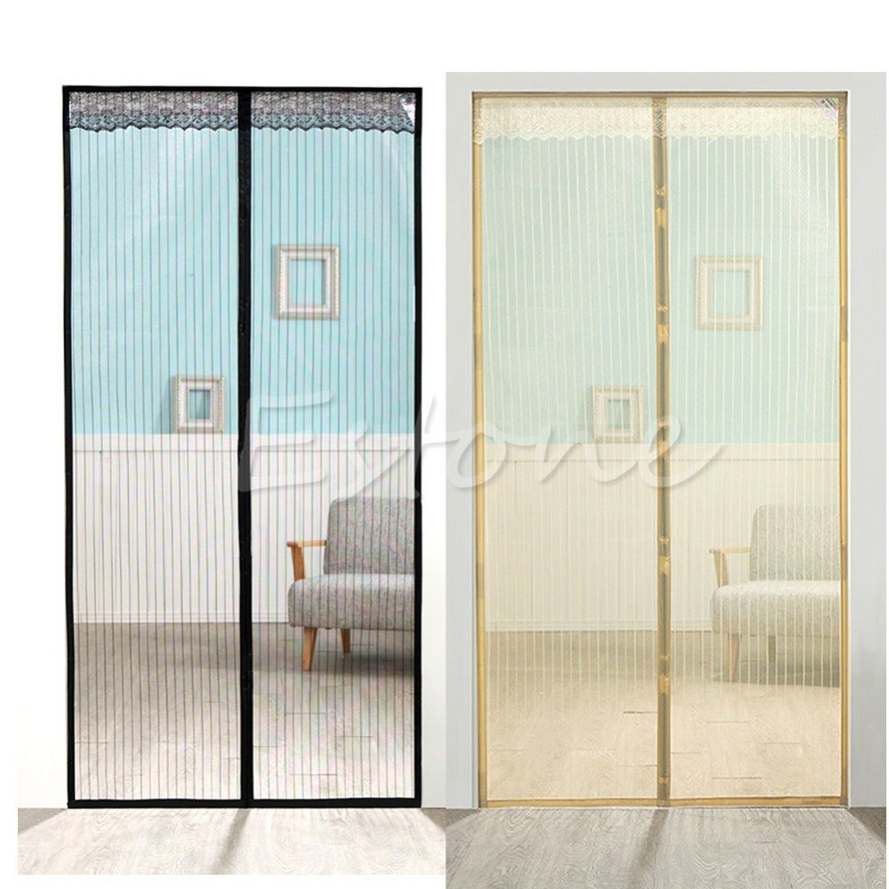 Magic Curtain Door Mesh Magnetic Hands Free Fly Mosquito Bug Insect throughout dimensions 1000 X 1000