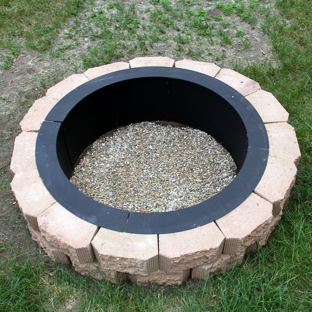Make Your Own Steel Fire Pit Rim In Ground Liner Build Your Own for sizing 1000 X 1000