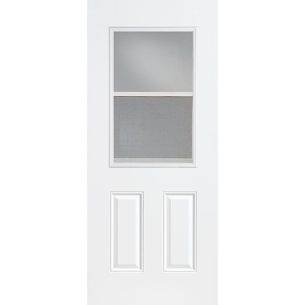 Masonite 32 In X 80 In Premium Vent Clear Steel 12 Lite Right pertaining to sizing 1000 X 1000