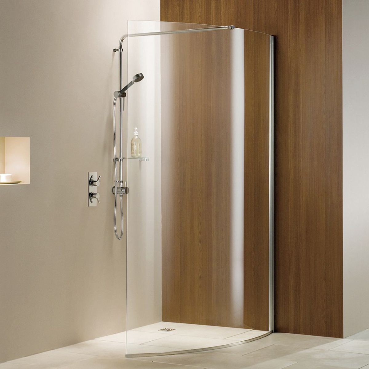Matki Curved Wet Room Shower Panel Uk Bathrooms regarding size 1200 X 1200