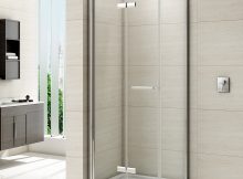 Merlyn 8 Series Frameless Hinged Bifold Shower Door 800mm M87211 regarding measurements 1100 X 1100