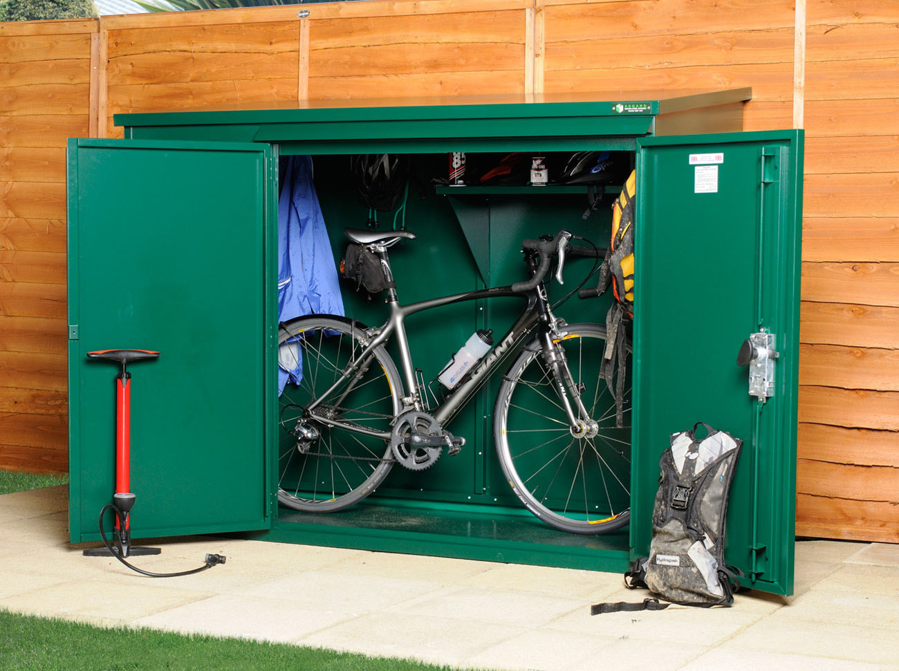 Metal Bike Shed For 3 Bikes Cycle Sheds From Asgard within sizing 1300 X 970
